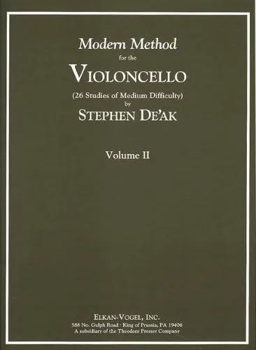 Método moderno para el violonchelo: Volume II por Stephen de 'ak para violonchelo
