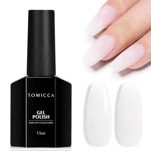 Miniatura 25 de TOMICCA Capa superior de gel mate, 0.5 onzas líquidas, acabado mate para esmalte de uñas de gel, remojar LED UV para curar de larga duración