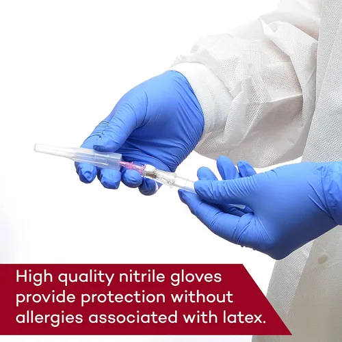 Miniatura 3 de Dealmed Guantes de examen médico – 1800 guantes de nitrilo XL, desechables, no irritantes, sin látex, multiuso para un botiquín de primeros auxilios