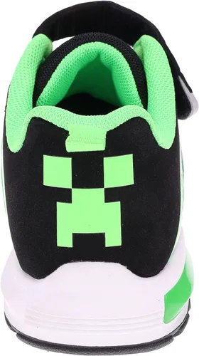 Miniatura 4 de Zapatillas Minecraft para niños, tenis de alta calidad para niños pequeños y niños grandes, color azul marinoverde
