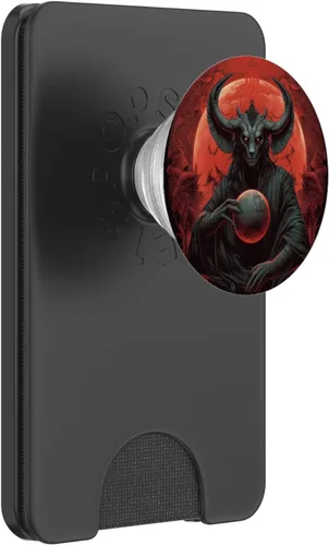 Miniatura 8 de Baphomet - PopSockets abstractos ocultos de luna roja intercambiables PopGrip