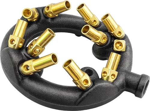 Miniatura 11 de Wok chino rango 23 puntas Jet Burner, puntas de cobre, cuerpo de hierro fundido, gas natural WR-JBR23NG