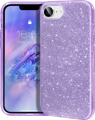 Miniatura 72 de MATEPROX - Funda compatible con iPhone Air de 6.5' [2025], carcasa protectora de 3 capas con purpurina brillante y tendencia, anti-arañazos y a