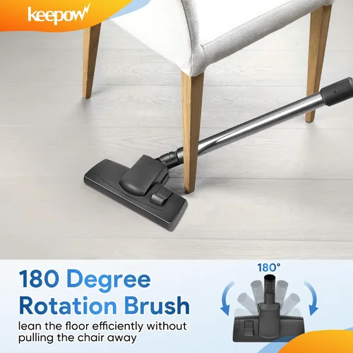 Miniatura 5 de KEEPOW 285-3 Accesorios de vacío Cabezal de cepillo compatible con Miele Compact Canister C1 Combination, cepillo clásico liso para piso