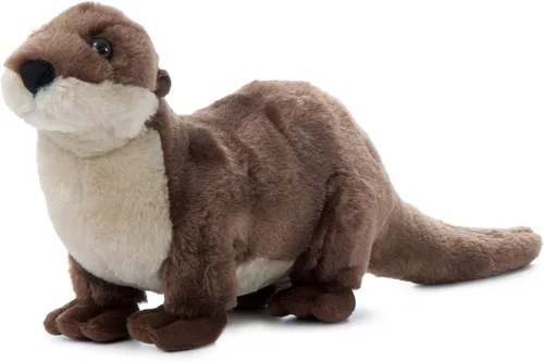 The Petting Zoo Animal de peluche de nutria de río, regalos para niños, animales salvajes del zoológico Onez, juguete de peluche para correr de 18