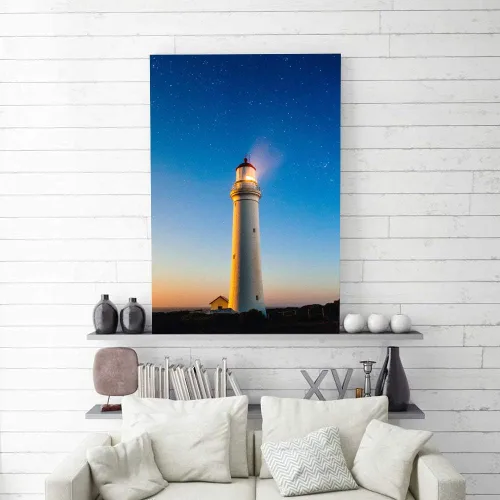 Miniatura 2 de wall26 Lienzo decorativo para pared de faro, decoración de pared del hogar, para dormitorio, sala de estar, pinturas en lienzo con marco, 16 x 24