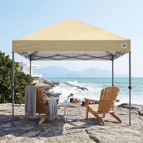 Miniatura 5 de ABCCANOPY Tienda de campaña desplegable de 10 x 10, refugio instantáneo de fácil instalación con bolsa con ruedas, toldo resistente al aire libre