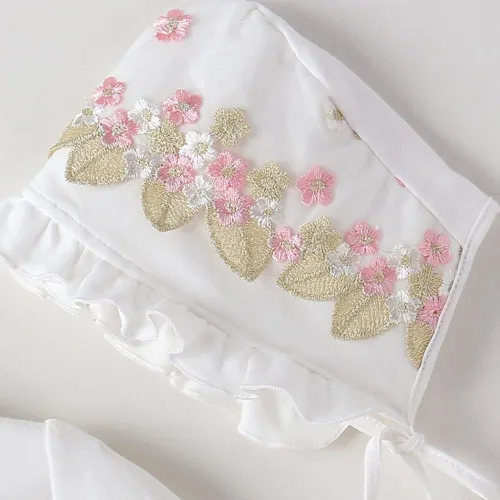 Miniatura 63 de Vestido de otoño de manga larga para niña pequeña, vestido de encaje con flores, boda, primer cumpleaños, bautizo, vestido con sombrero