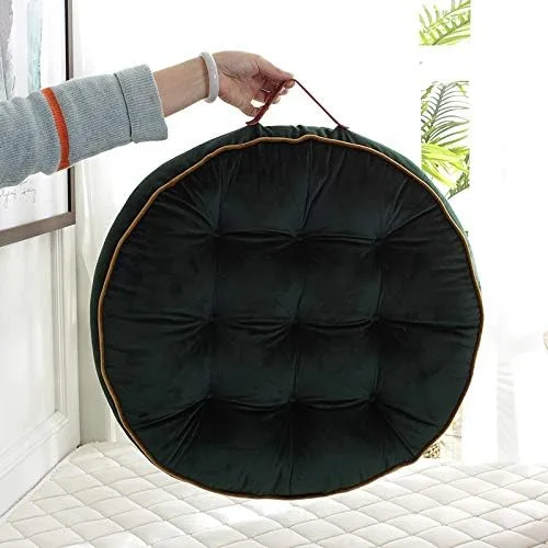 Miniatura 5 de Cojines redondos grandes para adultos, almohadas de suelo de lectura, cojines de meditación con asa para yoga, sala de estar, dormitorio, sofá