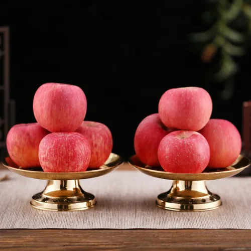 Miniatura 8 de Cabilock Plato budista Bandeja de frutas de base alta Platos de oferta budista Buda bandeja de oferta de fruta Base alta Bendición sacrificial