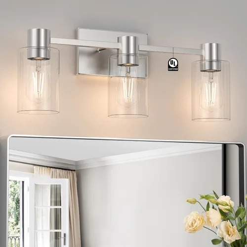 Miniatura 11 de Accesorios de iluminación de tocador modernos de 5 luces sobre espejo, accesorios de iluminación de baño en negro mate, luces de tocador, aplique