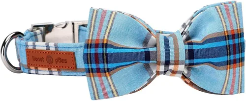 Miniatura 32 de Lionet Paws Collar de Pascua para perro con pajarita, collar de conejo con hebilla de metal para perros, collar ajustable y cómodo para perros