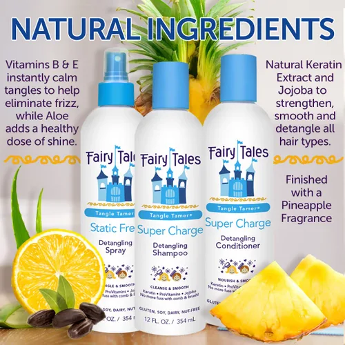Miniatura 6 de Fairy Tales Tangle Tamer Super Charge - Acondicionador desenredante para niños, sin parabenos, sin sulfatos, sin gluten, sin nueces, 32 onzas