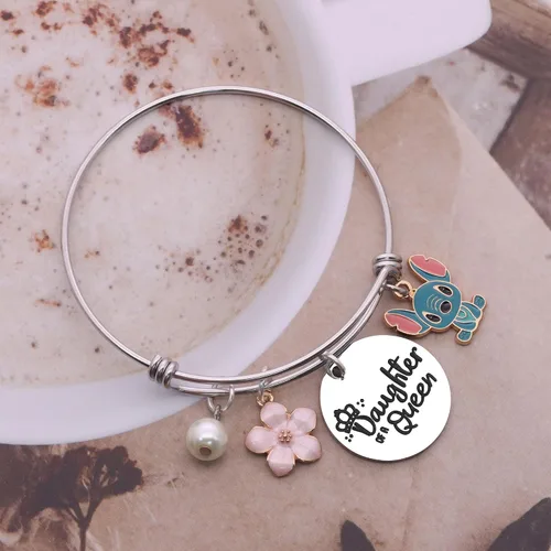 Miniatura 5 de KTENME Regalo para el Día de la Madre para mujeres y niñas, 2 pulseras de joyería para madre, madre, madrastra regalo de cumpleaños de hija