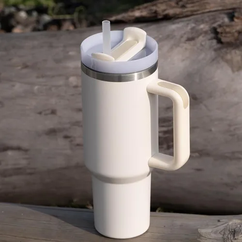 Miniatura 5 de 6 piezas de pajitas de repuesto para Stanley Adventure Quencher 40 oz 30 oz Vaso de viaje, pajitas con cepillo de limpieza para accesorios Stanley