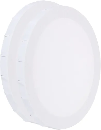 PATIKIL Lienzos de pintura para pintura, paquete de 2 paneles redondos de madera de 8 x 8 pulgadas, paneles de arte en blanco estirados para pintura