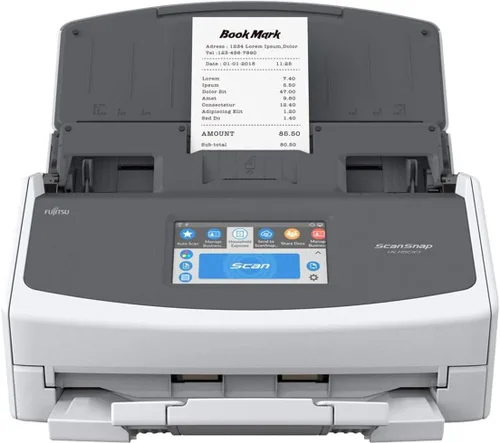 Miniatura 4 de Fujitsu ScanSnap iX1500 - Escáner de documentos dúplex a color con pantalla táctil para Mac o PC, color blanco