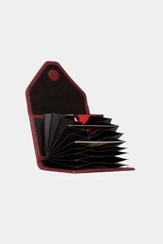 Miniatura 12 de grande Estuches para tarjetas 3639, Naranja, Tarjetero de cuero con cierre magnético, cartera pequeña de acordeón para mujer