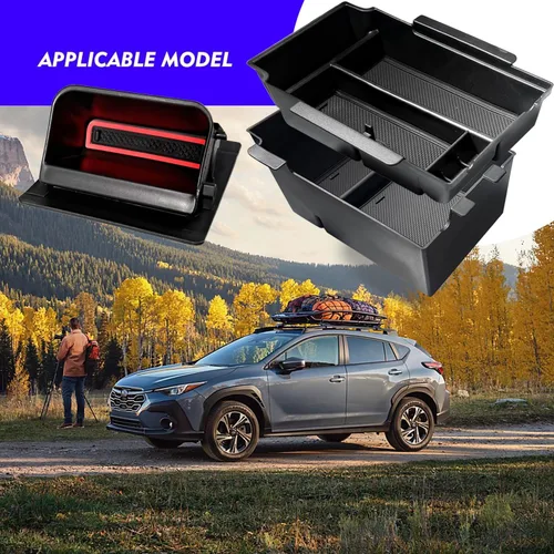 Miniatura 8 de Paquete de 2 Organizador de Consola Central Crosstrek 2025 y Contenedor de Monedas para Caja de Fusibles Bandeja de Almacenamiento para 2024 2025