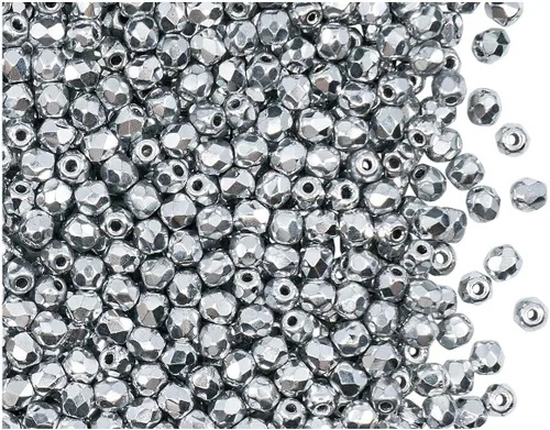 Miniatura 4 de 600 cuentas checo pulido fuego facetado perlas redondas 0.118 in 1/2 masa, cristal cobre arco iris