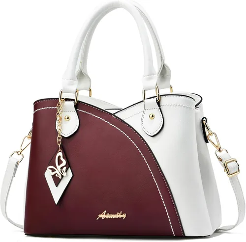 Miniatura 11 de Bolsos y carteras para mujer de DAINAOTM, bolsos estilo tote de cuero PU, cartera de señora con asa superior, bolso cruzado, bolso de hombro PU