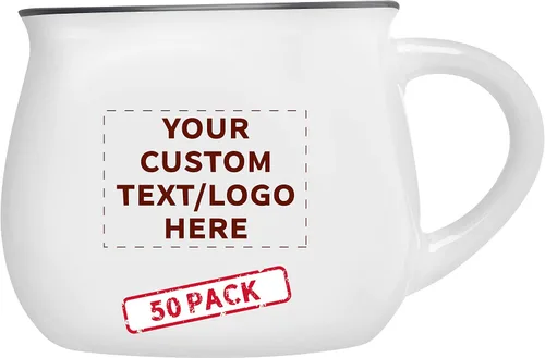 Miniatura 16 de Juego de 10 tazas de café glaseadas personalizadas para fogata, 12 onzas, paquete personalizado a granel, perfectas para café, té, expreso, cacao