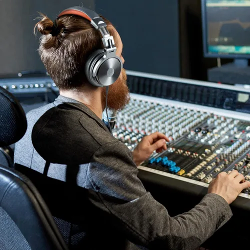 Miniatura 3 de OneOdio Auriculares Hi-Res para cubrir las orejas para monitorización y mezcla de estudio, aislamiento de sonido, almohadillas de cuero de proteína