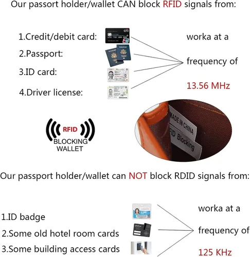 Miniatura 3 de YALUXE Cartera de piel auténtica para mujer con bloqueo RFID tarjetero múltiple con bolsillo para teléfono celular