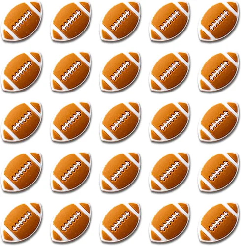 25 dijes deportivos para zapatos para zuecos, sandalias, pulsera, pantuflas, zapatos de agua, béisbol, sóftbol, fútbol, fútbol, baloncesto,