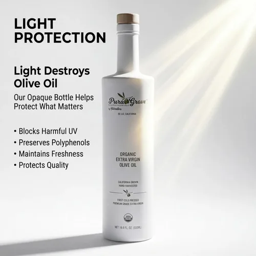 Miniatura 3 de Pura Grove Aceite de Oliva Virgen Extra Orgánico Prensado en Frío Grado Premium - Alto en Polifenoles - Cosechado a Mano y Cultivado en California