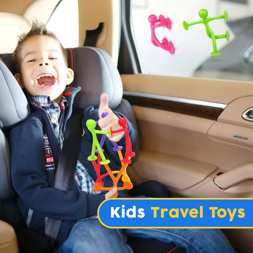 Miniatura 2 de OleOletOy Juguetes de Succión para Ansiedad para Niños: Juego de 42 Juguetes de Ventosas con Figuras - Juguetes Sensoriales para Niños con Autismo