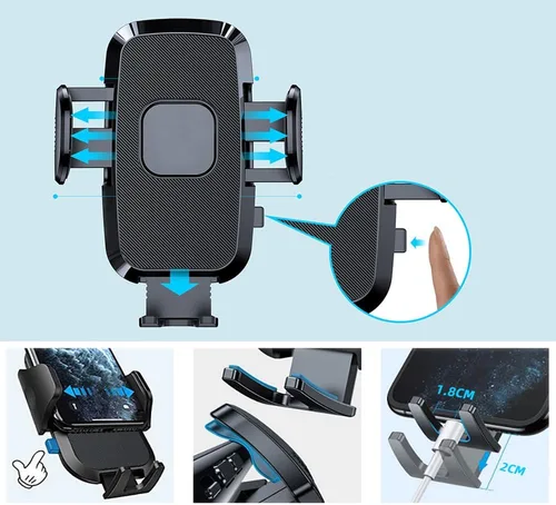 Miniatura 5 de Soporte para teléfono celular de coche para Chevy Chevrolet Silverado 1500 2500 HD Equinox Colorado Malibu Tahoe Cruze Blazer Camaro Traverse Trax
