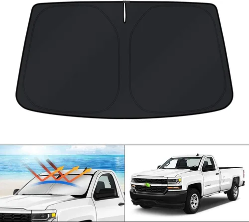 Miniatura 207 de KUST - Parasol plegable para parabrisas para Ford Ranger, accesorios 2019-2025 2026, parasol personalizado para ventana, protector solar plegable