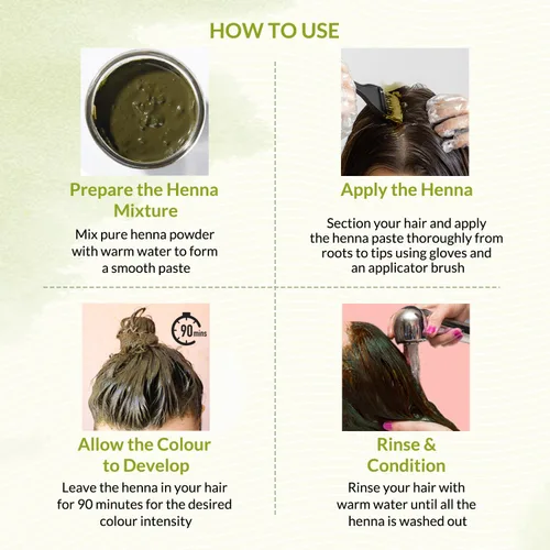 Miniatura 7 de Tinte para cabello de henna marrón claro 100% puro y natural de Indus Valley