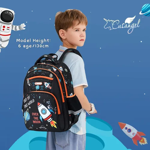 Miniatura 2 de Mochila infantil para niños de primaria kínder, preescolar, 16 pulgadas, multifuncional, bonita gran capacidad
