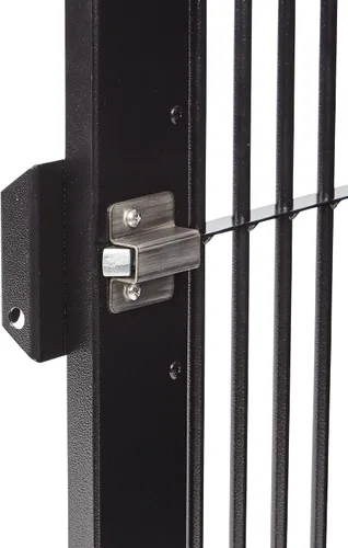 Miniatura 8 de K9 Kennel Boss - Jaula para perros de aluminio con recubrimiento en polvo totalmente plegable y resistente, mediana (negro)