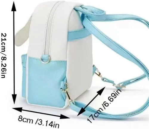 Miniatura 3 de kejinsge Mini mochila de anime de dibujos animados lindo PU bolsos de hombro Cosplay bolso para niñas, Amarillo, Classic