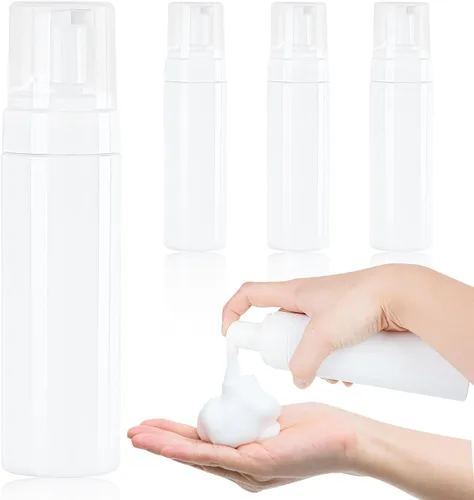 Miniatura 9 de Botella con bomba de espuma de 8.5 onzas líquidas, bomba de botella de espuma vacía transparente, botellas de espuma de viaje para jabón, champú