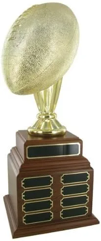 SHOP AWARDS AND GIFTS Trofeo de fútbol metálico dorado perpetuo personalizable, incluye personalización