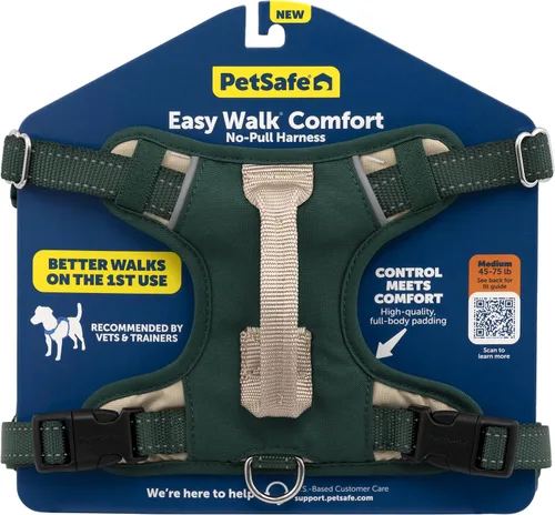 Miniatura 11 de PetSafe Easy Walk Comfort Arnés para Perro Anti-tirones - Mejor Arnés de Entrenamiento para Caminar - Diseño Acolchado de Cuerpo Completo - Tela