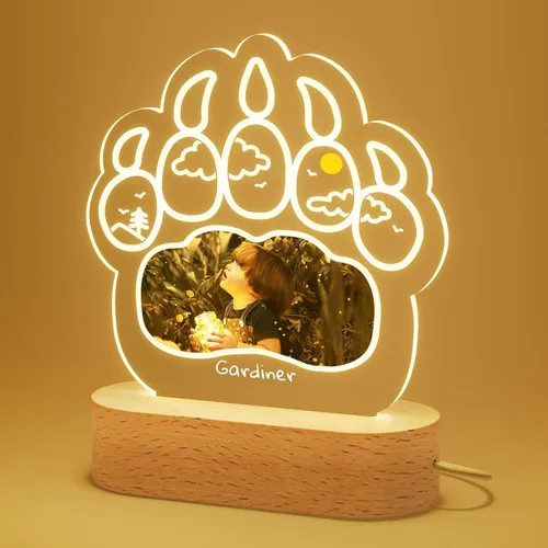 Miniatura 9 de Luz nocturna personalizada, luz nocturna acrílica Koala, regalos personalizados para niños, nombre personalizado, brillo ajustable, alimentación