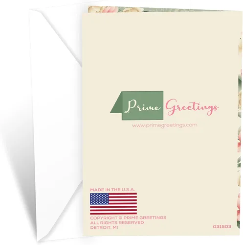 Miniatura 4 de Prime Greetings Tarjeta de cumpleaños para nuera, hecha en Estados Unidos, ecológica, cartulina gruesa con sobre premium de 5 x 7.75 pulgadas