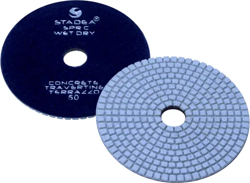 Miniatura 3 de PPD121N Almohadillas de pulido de diamante seco de 7 pulgadas para hormigón, travertino, mármol, terrazo, bordes de piso, pulido de encimera, grano