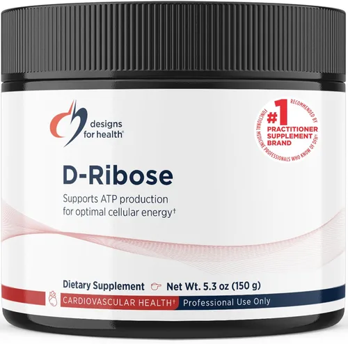 Designs for Health D-Ribosa en polvo – Suplemento de D-ribosa pura de 5000 mg – Puede apoyar a atletas, entrenamientos, energía + músculos – Mezcla