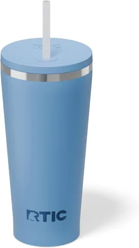 Miniatura 44 de RTIC Vaso Térmico Diario de 20 onzas de Acero Inoxidable Portátil con Aislamiento, Taza de Café de Viaje con Pajita, Forro de Cerámica, Tapa