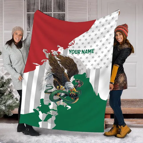 Miniatura 13 de Manta de México personalizada con nombre para hombres y mujeres, manta personalizada con bandera de México, manta de bandera mexicana, regalo