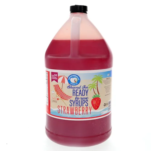Miniatura 47 de Hypothermias Wild Cherry - Jarabe de sabores de cono de nieve hawaiano listo para usar (128 onzas líquidas), hielo afeitado, 100% azúcar de caña pura