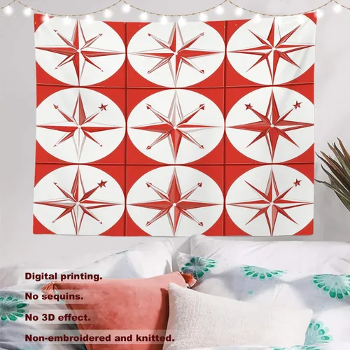 Miniatura 2 de Batmerry Abstract Repeat Polyester Tapestry, Tiled Directional Lightweight Wall Hanging High-Definition Print Backdrop For Dorm Room Bedroom Living