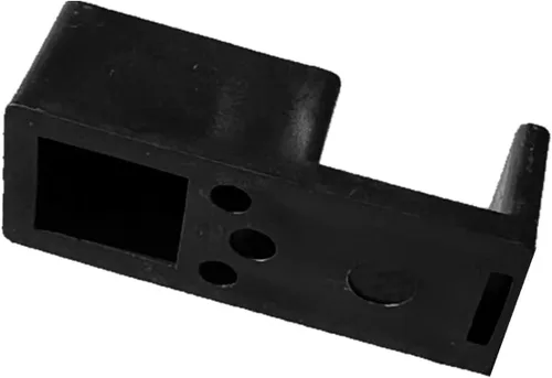 Miniatura 3 de Guía de parachoques para puerta de ducha, color negro, equipado con 2 tornillos, paquete de 2