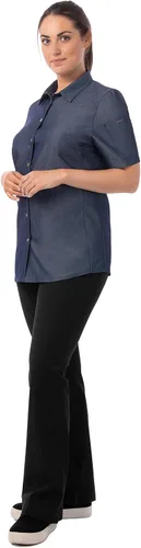 Miniatura 3 de Chef Works Camisa Detroit Denim para mujer